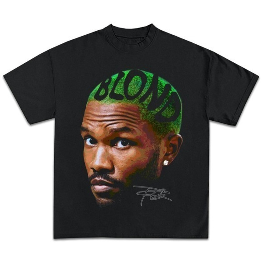 Frank Oceans Shirt Rap Tee Concert  Blonds Album Cover Graphic T-Shirt
